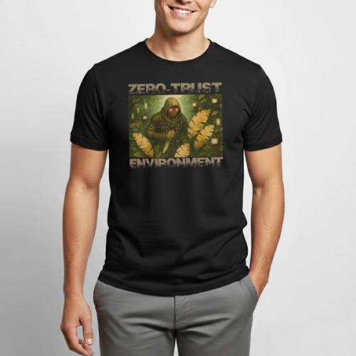 ZERO-TRUST (light lettering) - Heavyweight Unisex T-Shirt by Gildan