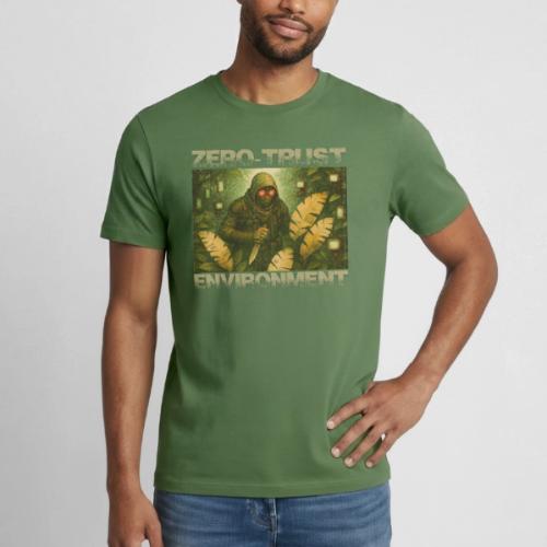 ZERO-TRUST (light lettering) - Heavyweight Unisex T-Shirt by Gildan