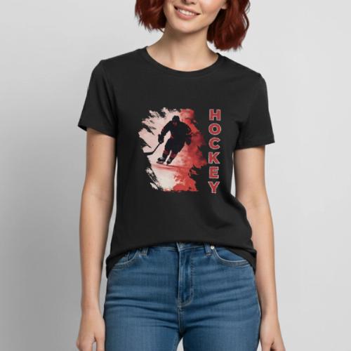Hockey Fire - Heavyweight Unisex T-Shirt by Gildan