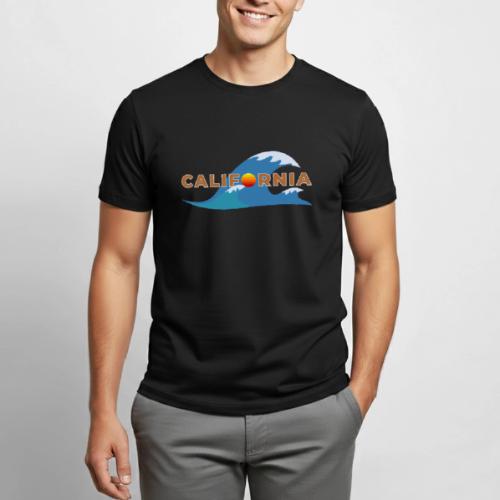 Blue Wave California - Heavyweight Unisex T-Shirt by Gildan