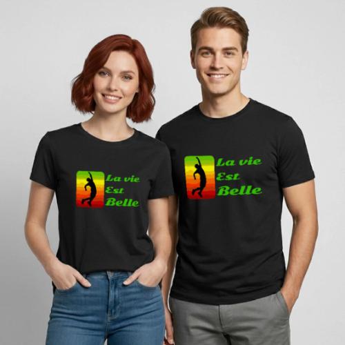 La vie est belle - Heavyweight Unisex T-Shirt by Gildan