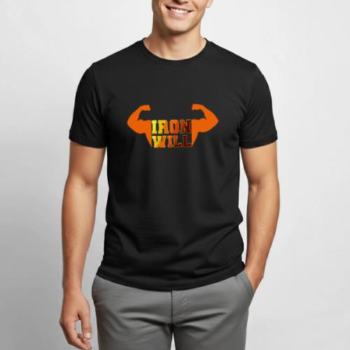 Bodybuilding: Iron Will Power - Heavyweight Unisex T-Shirt by Gildan