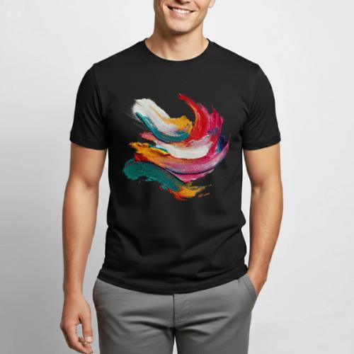 Colorful brushstrokes - Heavyweight Unisex T-Shirt by Gildan