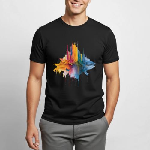 Impasto Spectrum - Heavyweight Unisex T-Shirt by Gildan