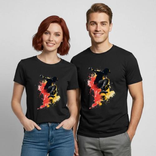 Skateboarding: Splash of Motion - Heavyweight Unisex T-Shirt by Gildan