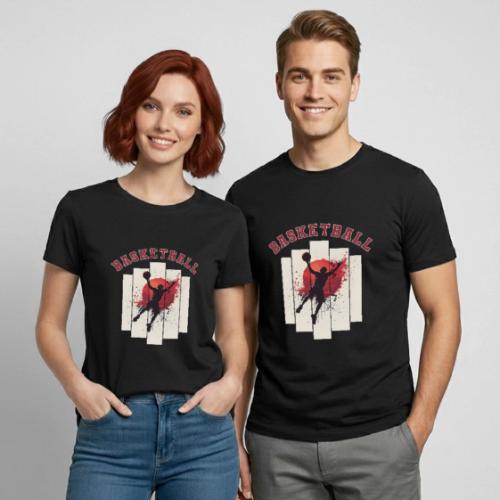 Basketball Energy - Heavyweight Unisex T-Shirt by Gildan