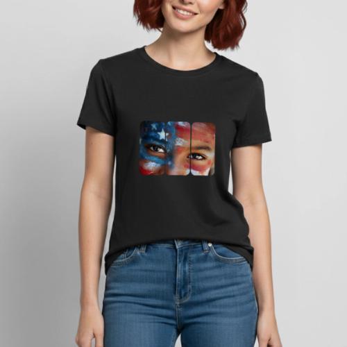 USA: Eyes of the Flag - Heavyweight Unisex T-Shirt by Gildan