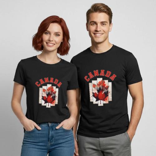 Heart of Canada Art - Heavyweight Unisex T-Shirt by Gildan