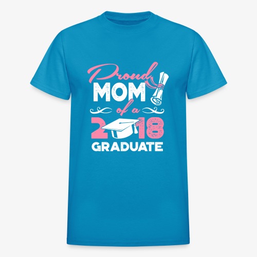 Proud Mom Graduate Mother Gift Shirt - Gildan Ultra Cotton Adult T-Shirt