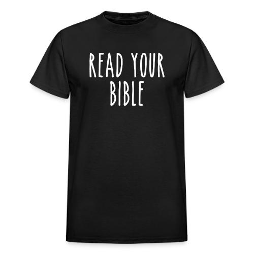 Read Your Bible - Heavyweight Unisex T-Shirt by Gildan