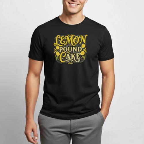 Lemon Pound Cake Vintage Flourish - Heavyweight Unisex T-Shirt by Gildan