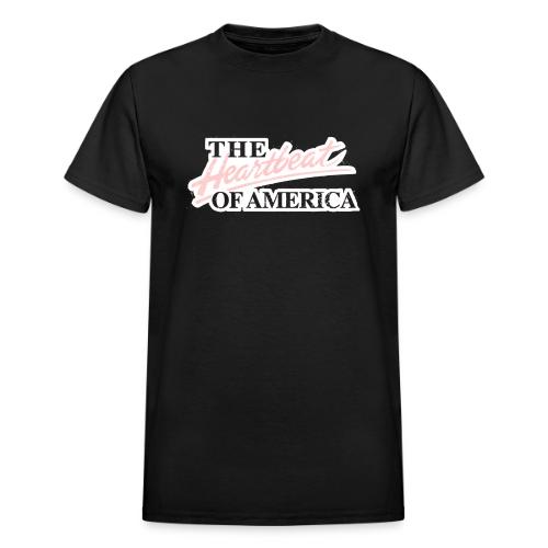 The Heartbeat of America - Heavyweight Unisex T-Shirt by Gildan
