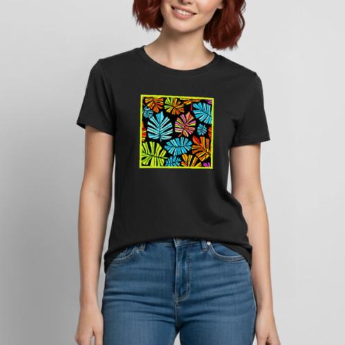 Vibrant Foliage Radiance Neon Elegance - Heavyweight Unisex T-Shirt by Gildan