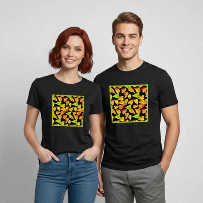 Neon Leaf Art Elegance