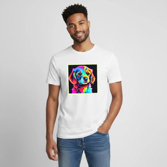 Rainbow Dog Portrait Art