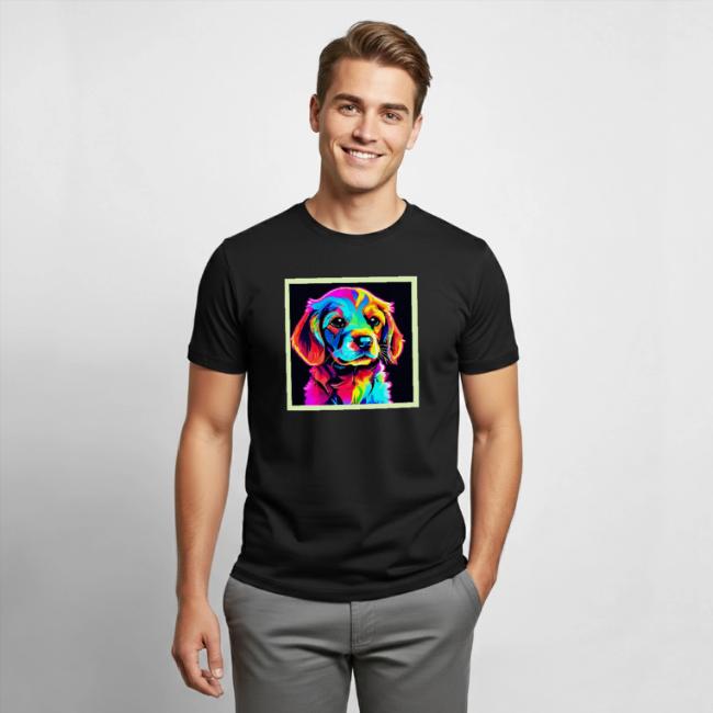 Rainbow Dog Portrait Art
