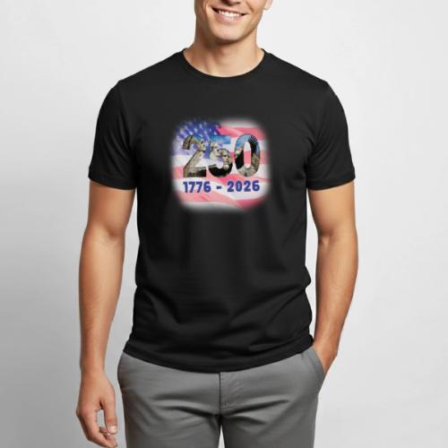 1776 - 2026 | 250 Years USA - Heavyweight Unisex T-Shirt by Gildan