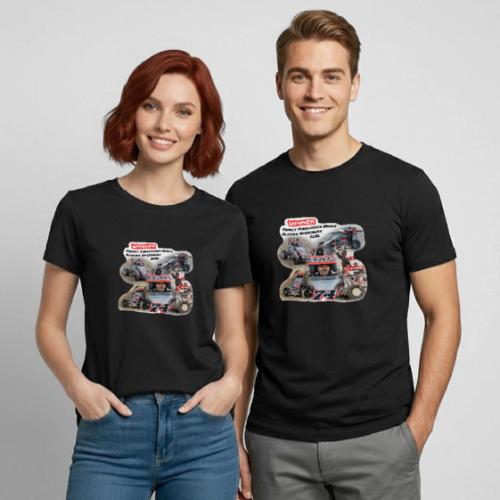 Luke Hall - Eldora Speedway FFN#1 Design 1 - Heavyweight Unisex T-Shirt by Gildan