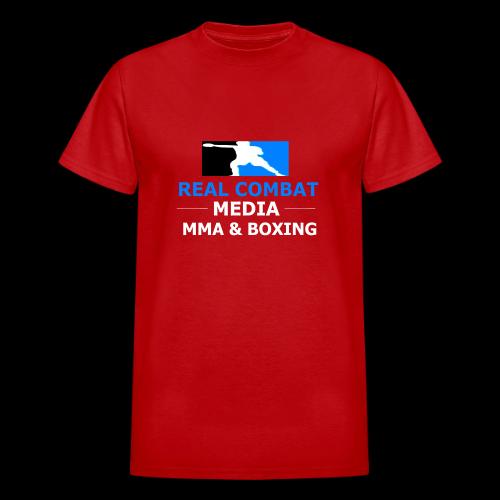 RCM MMA & BOXING Light Blue White Text - Heavyweight Unisex T-Shirt by Gildan