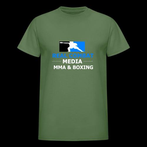RCM MMA & BOXING Light Blue White Text - Heavyweight Unisex T-Shirt by Gildan