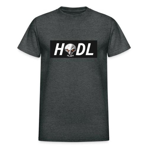 PulseChainBlackAlien Alien black 2 - Heavyweight Unisex T-Shirt by Gildan