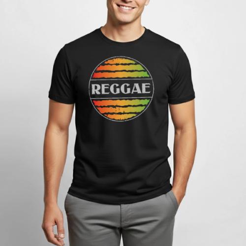 Reggae celebration vibrant rasta music design - Heavyweight Unisex T-Shirt by Gildan