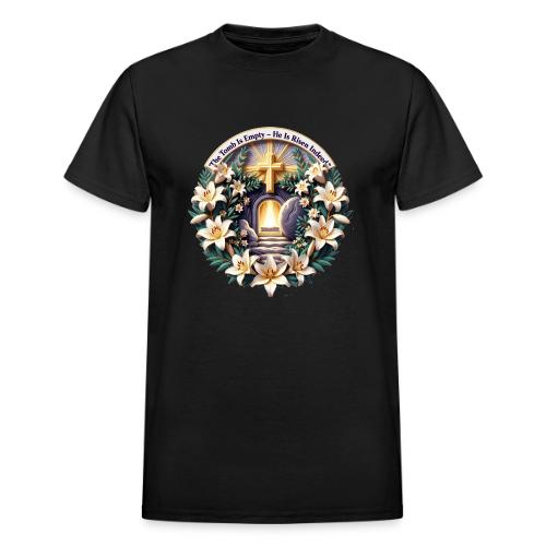 Easter The Tomb Is Empty T Shirt, Christian Gift - Heavyweight Unisex T-Shirt by Gildan
