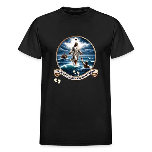 Walking On Water Faith T Shirt, Christian Miracle - Heavyweight Unisex T-Shirt by Gildan