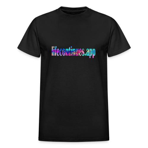 Lifecontinues.app1 - Heavyweight Unisex T-Shirt by Gildan