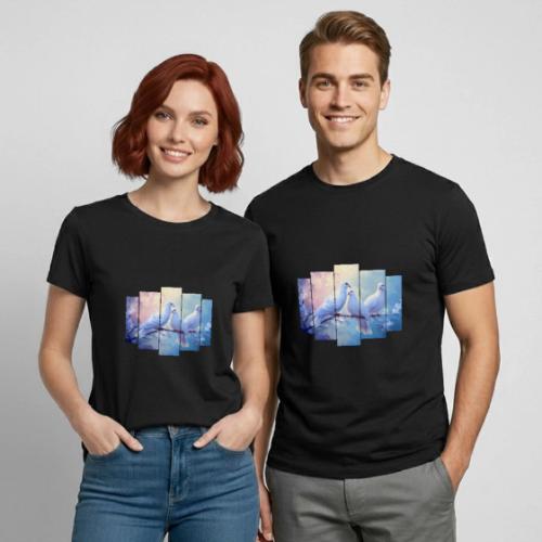 Symbols of Peace and Serenity - Heavyweight Unisex T-Shirt by Gildan