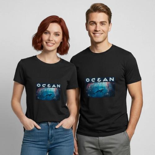 Ocean: Blue Grace - Heavyweight Unisex T-Shirt by Gildan