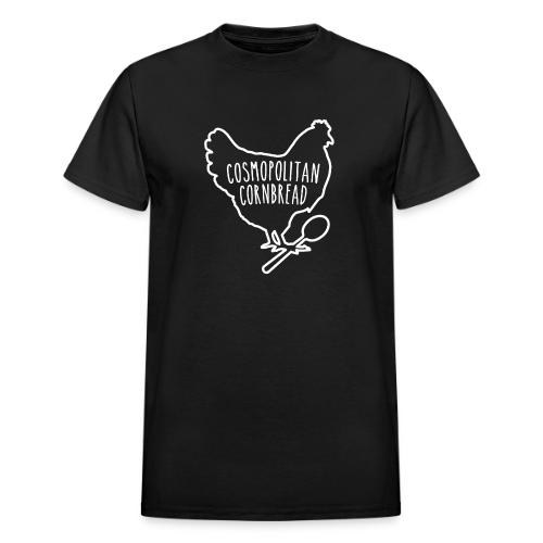 Cosmopolitan Cornbread Hen & Spoon Logo - Heavyweight Unisex T-Shirt by Gildan
