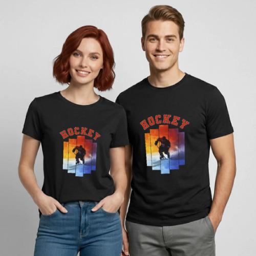 Hockey Rush - Heavyweight Unisex T-Shirt by Gildan