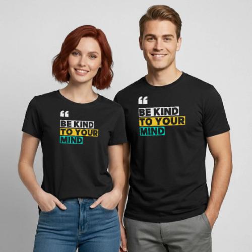 BE KIND TO YOUR MIND - Heavyweight Unisex T-Shirt by Gildan