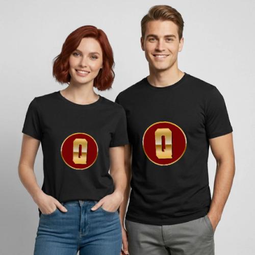 Letter Q – Capital Varsity Alphabet Monogram - Heavyweight Unisex T-Shirt by Gildan