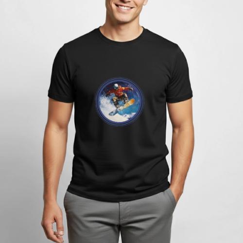 Snowboarding Rush - Heavyweight Unisex T-Shirt by Gildan