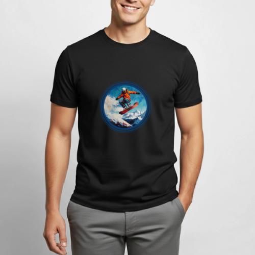 Snowboarding Vibes - Heavyweight Unisex T-Shirt by Gildan