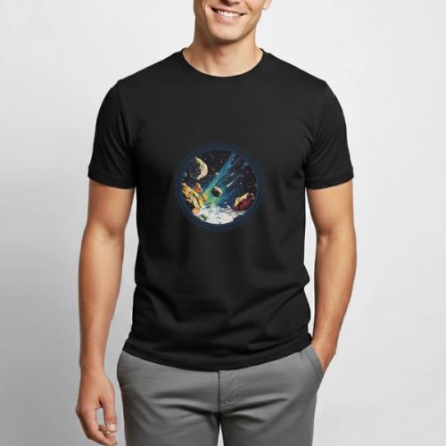 Celestial Collision - Heavyweight Unisex T-Shirt by Gildan