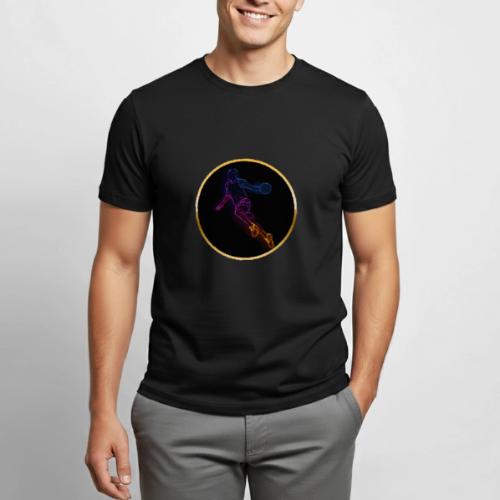 Basketball: Neon Jump Shot - Heavyweight Unisex T-Shirt by Gildan