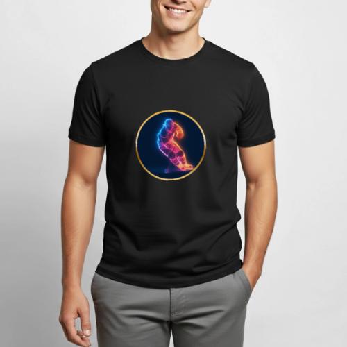 Hockey: Neon Hockey Sketch - Heavyweight Unisex T-Shirt by Gildan