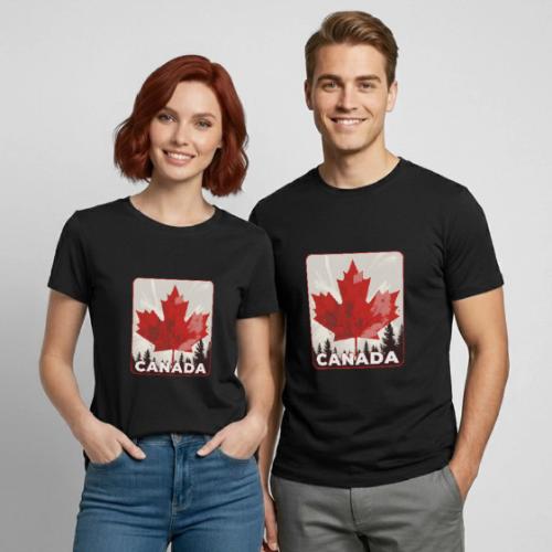 Echoes of Canada - Heavyweight Unisex T-Shirt by Gildan