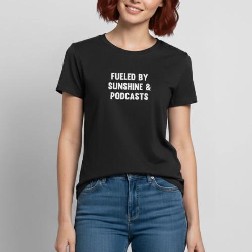 Fueled by Sunshine & Podcasts - Heavyweight Unisex T-Shirt by Gildan