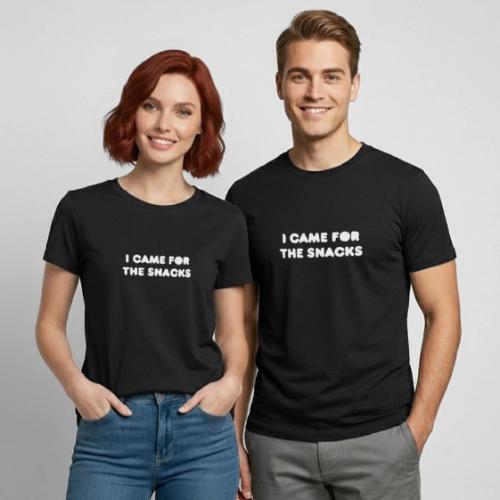 I Came for the Snacks - Heavyweight Unisex T-Shirt by Gildan