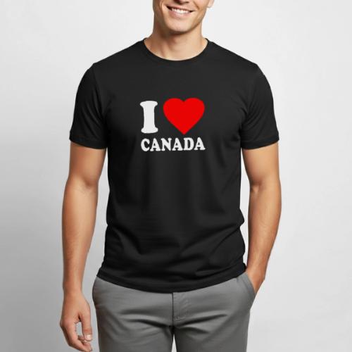 I Love Canada - Heavyweight Unisex T-Shirt by Gildan