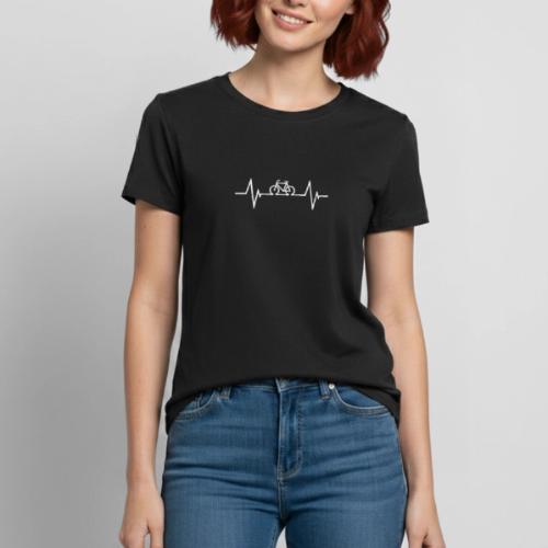 Bicycle Hearbeat - Heavyweight Unisex T-Shirt by Gildan