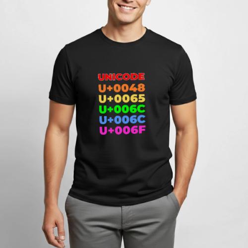 Hello, in unicode - Heavyweight Unisex T-Shirt by Gildan