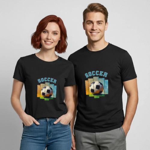 Soccer Ball Vibes - Heavyweight Unisex T-Shirt by Gildan