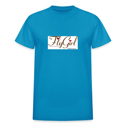 FlyGirlTextGray jpg - Gildan Ultra Cotton Adult T-Shirt
