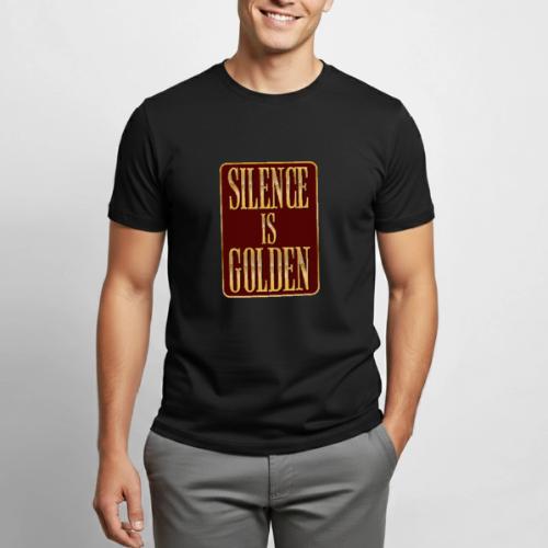 Silence Is Golden - Heavyweight Unisex T-Shirt by Gildan