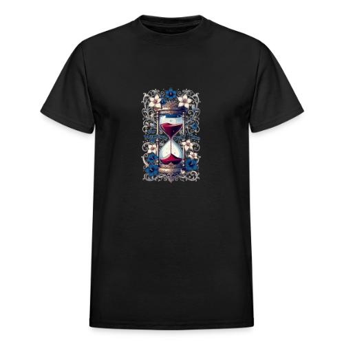 Our Moments Defy Time Hourglass Gifts T-Shirt - Heavyweight Unisex T-Shirt by Gildan